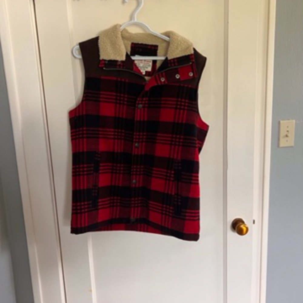 Lucky Brand Buffalo Check Vest